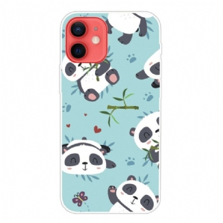 Capa Para iPhone 13 Mini Bando De Pandas