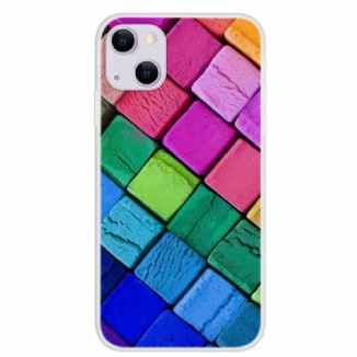 Capa Para iPhone 13 Mini Cubos Coloridos