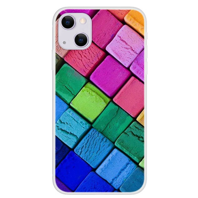 Capa Para iPhone 13 Mini Cubos Coloridos