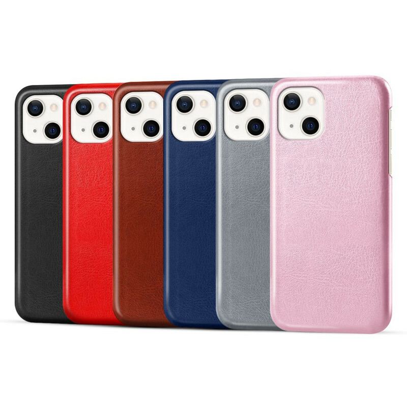 Capa Para iPhone 13 Mini Efeito Couro Ksq