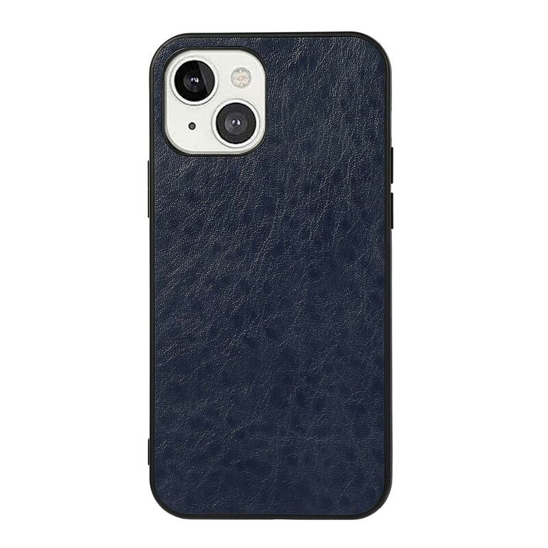 Capa Para iPhone 13 Mini Elegância Efeito Couro