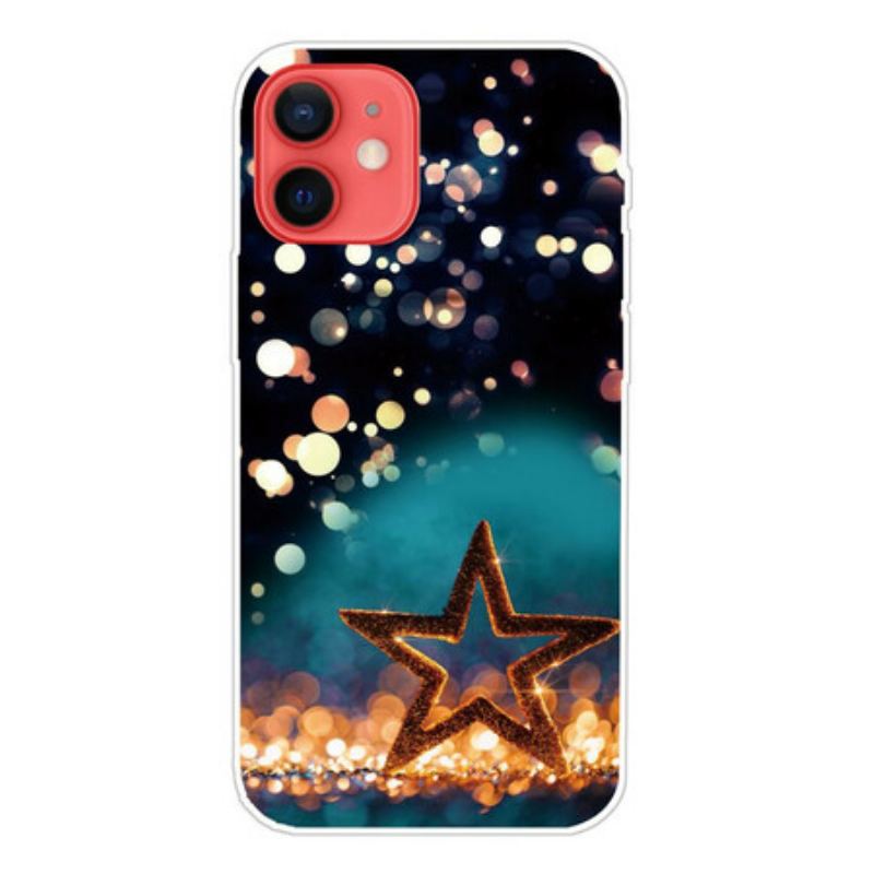 Capa Para iPhone 13 Mini Estrela Flexível