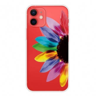 Capa Para iPhone 13 Mini Flor Colorida