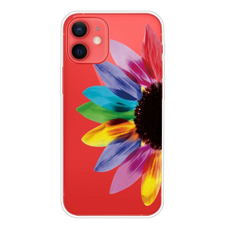 Capa Para iPhone 13 Mini Flor Colorida