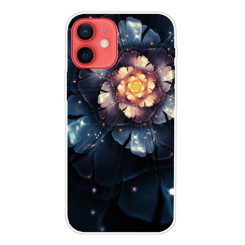 Capa Para iPhone 13 Mini Flores Flexíveis