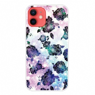 Capa Para iPhone 13 Mini Flores Intensas