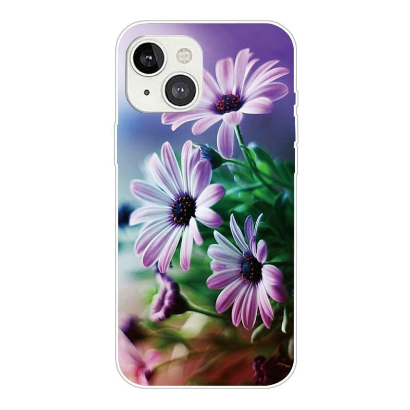 Capa Para iPhone 13 Mini Flores Realistas