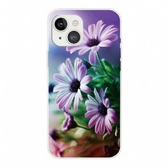 Capa Para iPhone 13 Mini Flores Realistas