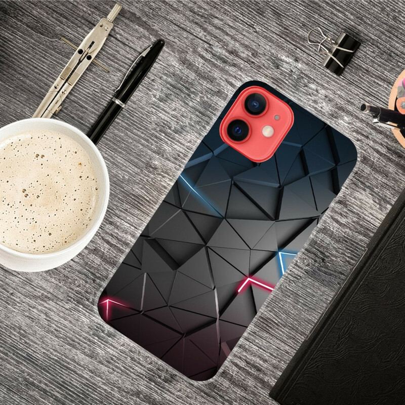 Capa Para iPhone 13 Mini Geometria Flexível