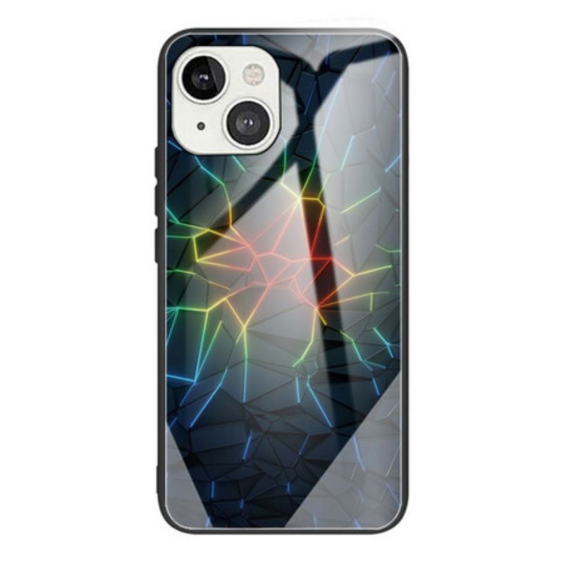 Capa Para iPhone 13 Mini Geometria Vidro Temperado