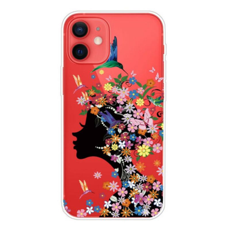 Capa Para iPhone 13 Mini Linda Cabeça De Flor