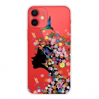 Capa Para iPhone 13 Mini Linda Cabeça De Flor