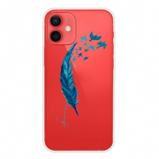 Capa Para iPhone 13 Mini Linda Pena Azul