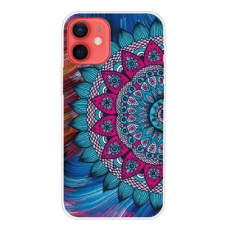 Capa Para iPhone 13 Mini Mandala Colorida