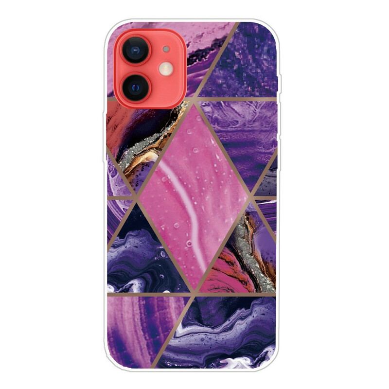 Capa Para iPhone 13 Mini Mármore Geométrico Declinado