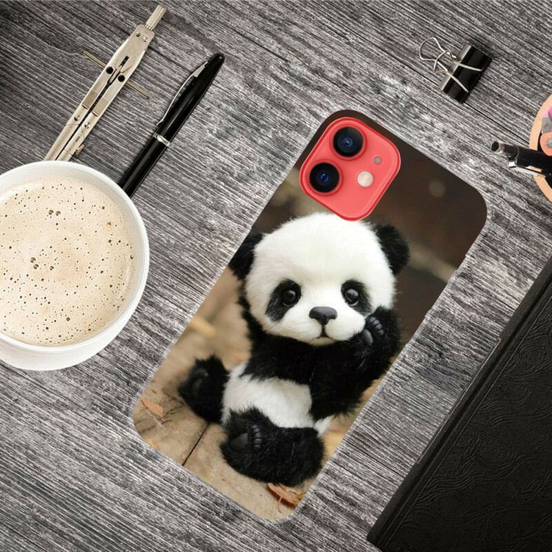 Capa Para iPhone 13 Mini Panda Flexível