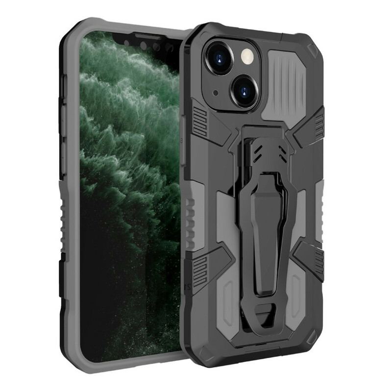 Capa Para iPhone 13 Mini Robô Com Clipe De Cinto