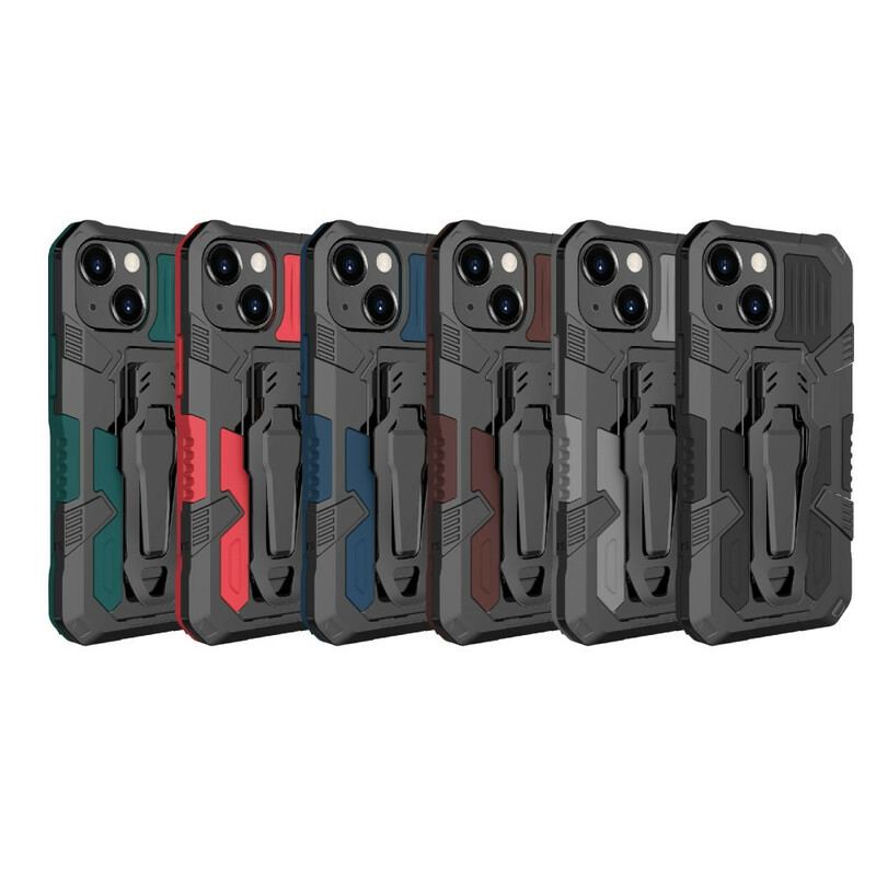 Capa Para iPhone 13 Mini Robô Com Clipe De Cinto