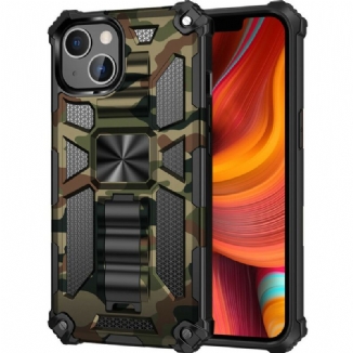 Capa Para iPhone 13 Mini Suporte Removível De Camuflagem