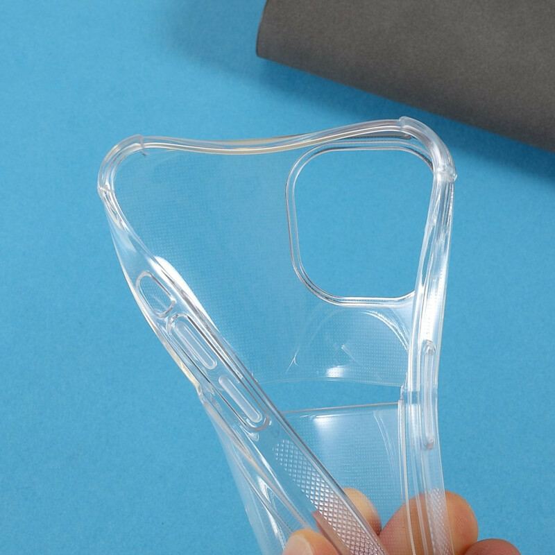 Capa Para iPhone 13 Mini Titular Do Cartão De Cor Transparente