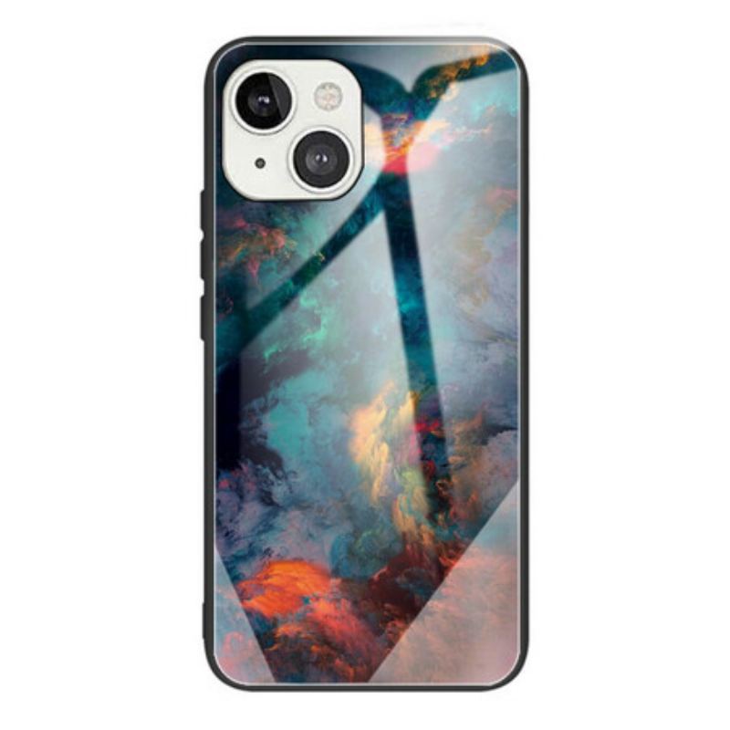 Capa Para iPhone 13 Mini Vidro Temperado Celeste