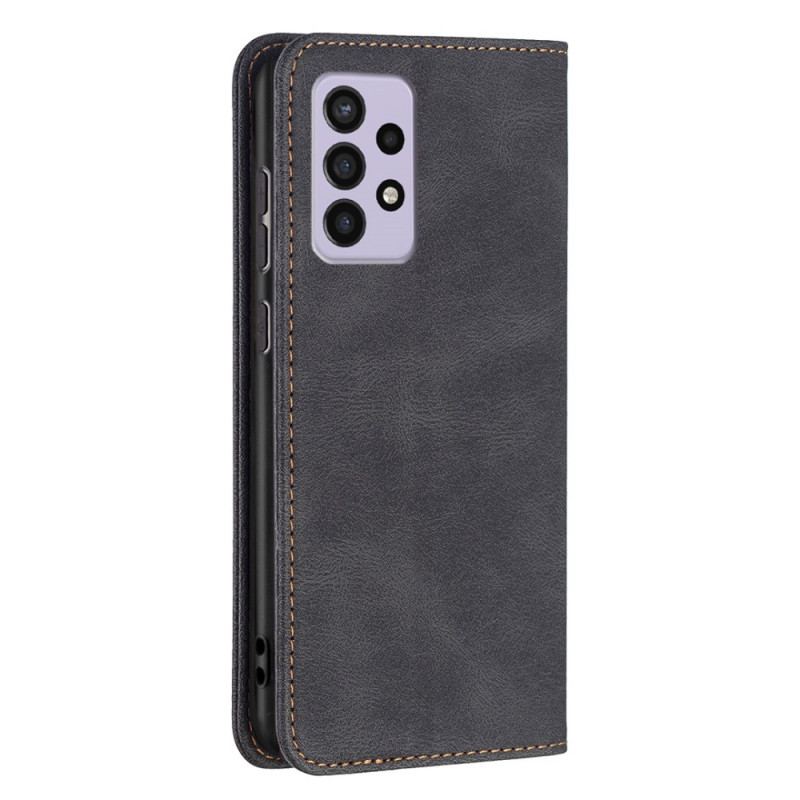 Capa De Celular Para Samsung Galaxy A33 5G Flip Costura Rfid Cor Binfen