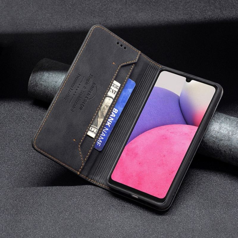 Capa De Celular Para Samsung Galaxy A33 5G Flip Costura Rfid Cor Binfen