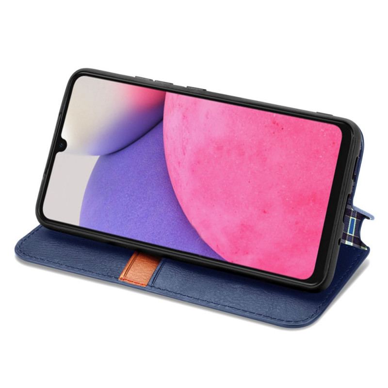 Capa De Celular Para Samsung Galaxy A33 5G Flip Cubos 3d