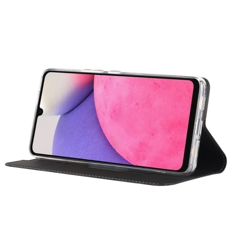 Capa De Celular Para Samsung Galaxy A33 5G Flip Estilo De Couro Ultrafino