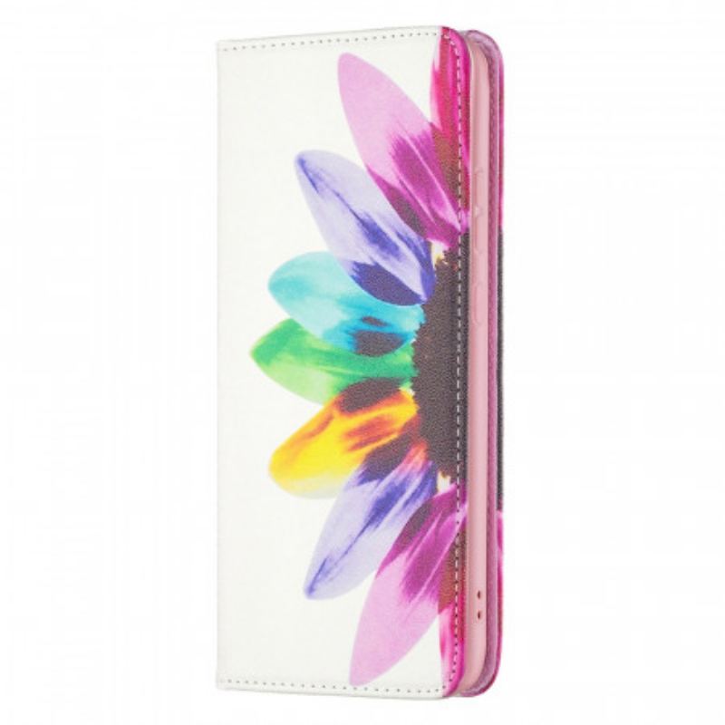 Capa De Celular Para Samsung Galaxy A33 5G Flip Flor Aquarela