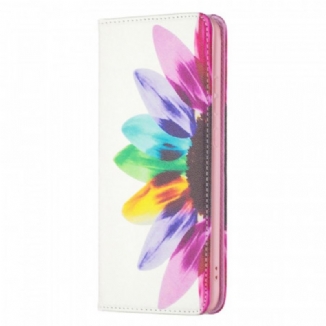 Capa De Celular Para Samsung Galaxy A33 5G Flip Flor Aquarela