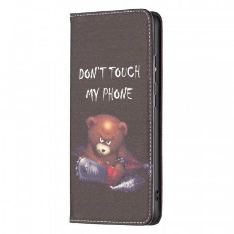 Capa De Celular Para Samsung Galaxy A33 5G Flip Urso Perigoso