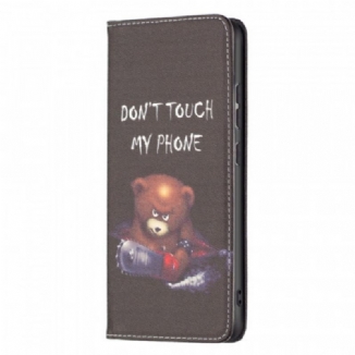 Capa De Celular Para Samsung Galaxy A33 5G Flip Urso Perigoso