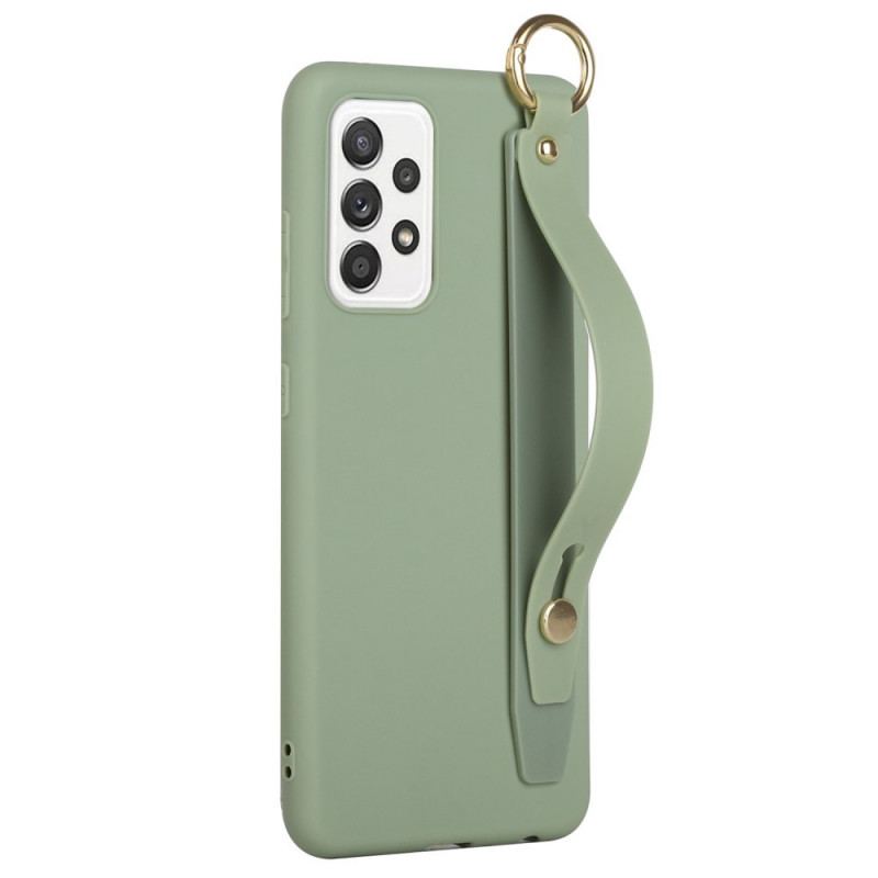 Capa De Celular Para Samsung Galaxy A33 5G Silicone Com Alça De Apoio