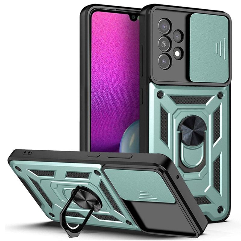 Capa De Celular Para Samsung Galaxy A33 5G Suporte E Protetores Para Lentes De Design