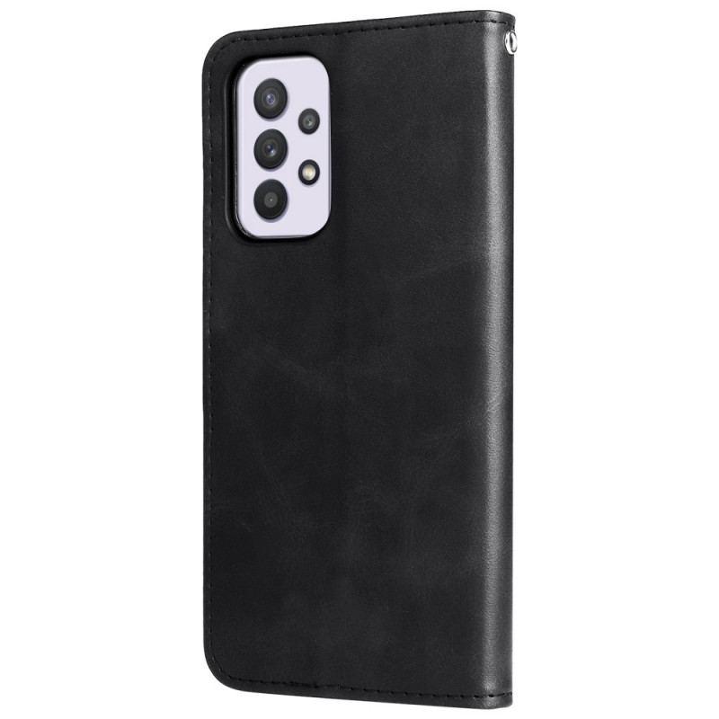 Capa De Couro Para Samsung Galaxy A33 5G Carteira