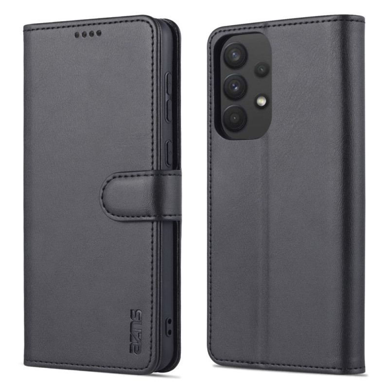 Capa De Couro Para Samsung Galaxy A33 5G Couro Sintético Azns