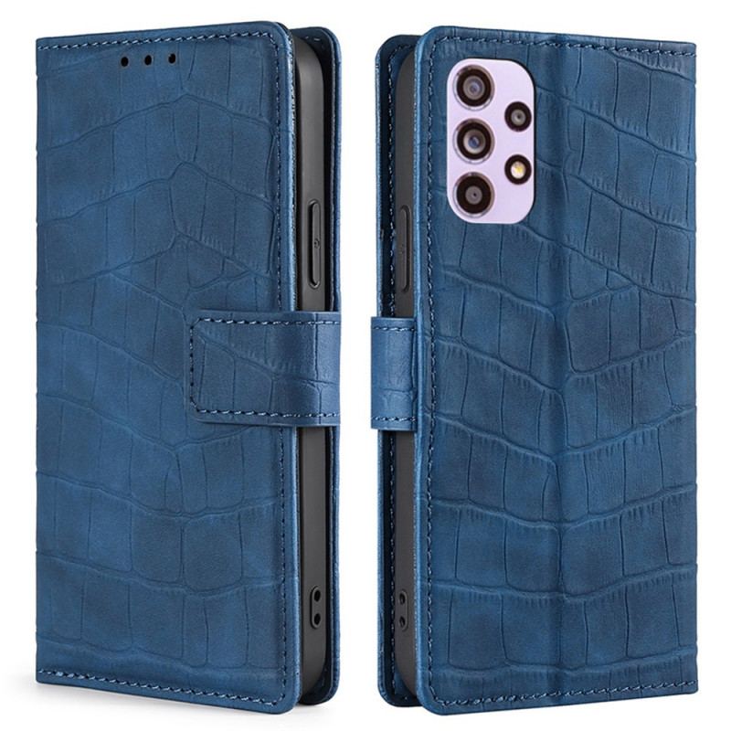 Capa Flip Para Samsung Galaxy A33 5G Crocodilo