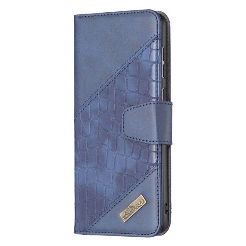 Capa Flip Para Samsung Galaxy A33 5G Estilo De Pele De Crocodilo Binfen Color