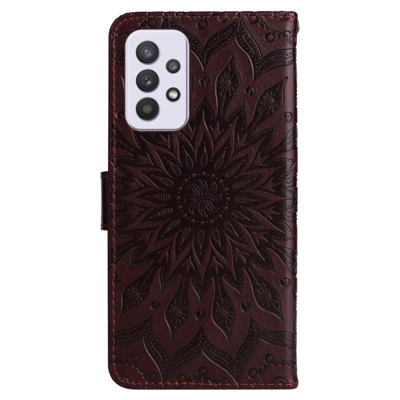 Capa Flip Para Samsung Galaxy A33 5G Flor Do Sol