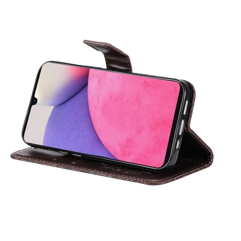 Capa Flip Para Samsung Galaxy A33 5G Flor Do Sol