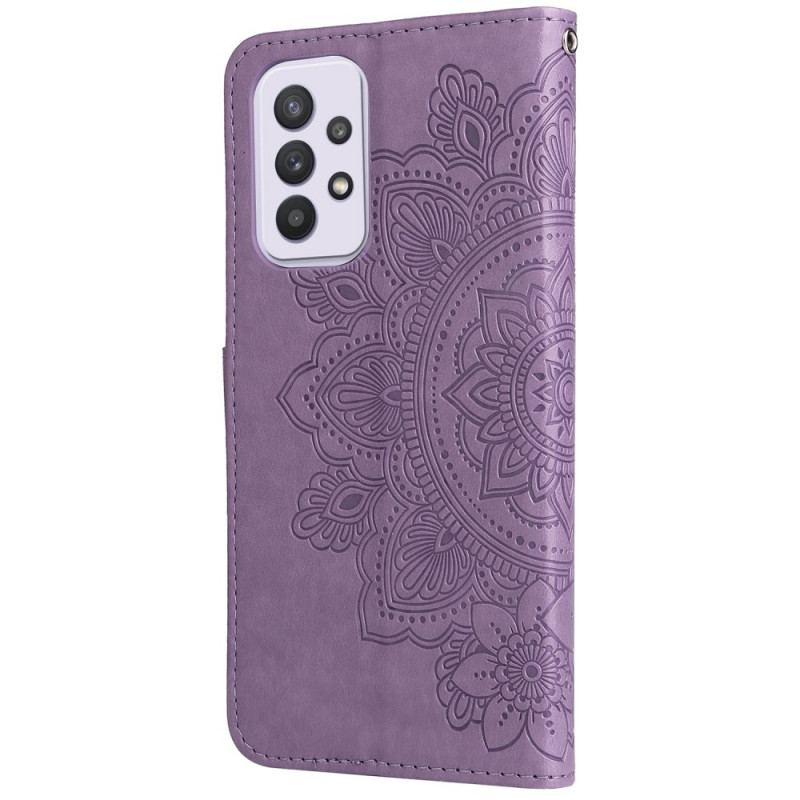 Capa Flip Para Samsung Galaxy A33 5G Flor Mandala