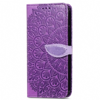 Capa Flip Para Samsung Galaxy A33 5G Folhas Tribais