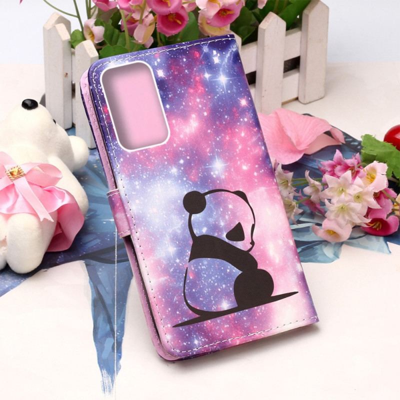 Capa Flip Para Samsung Galaxy A33 5G Galáxia Panda