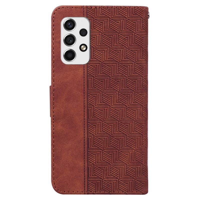 Capa Flip Para Samsung Galaxy A33 5G Impresso Com Alça