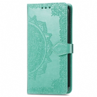 Capa Flip Para Samsung Galaxy A33 5G Mandala Idade Média