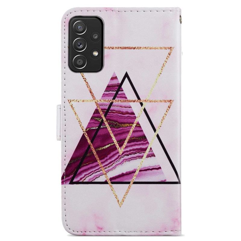 Capa Flip Para Samsung Galaxy A33 5G Mármore Intenso