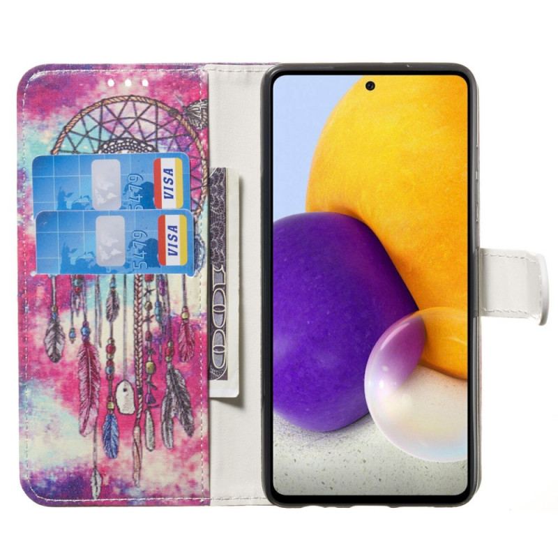 Capa Flip Para Samsung Galaxy A33 5G O Estilo Do Apanhador De Sonhos