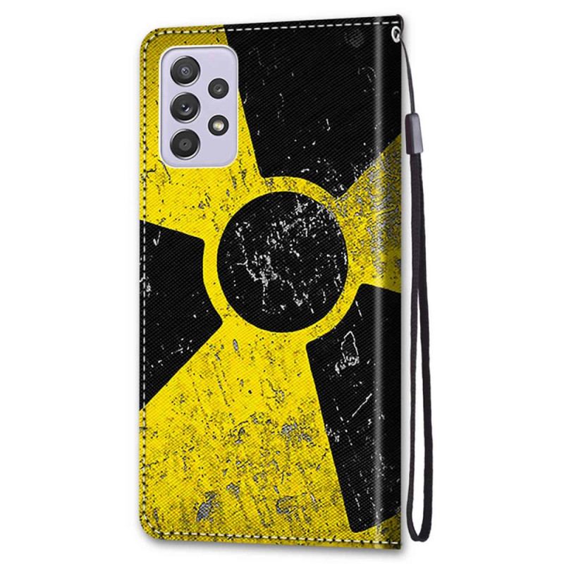 Capa Flip Para Samsung Galaxy A33 5G Perigo