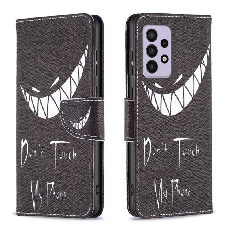 Capa Flip Para Samsung Galaxy A33 5G Telefone Do Diabo